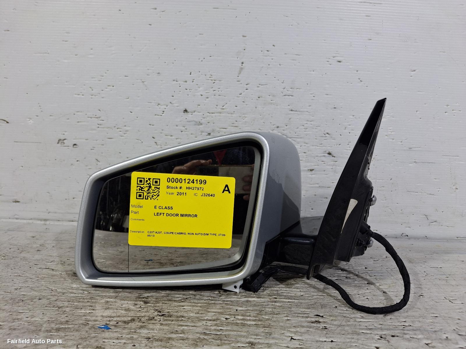 2009-2013 Mercedes E Class Left Door Mirror