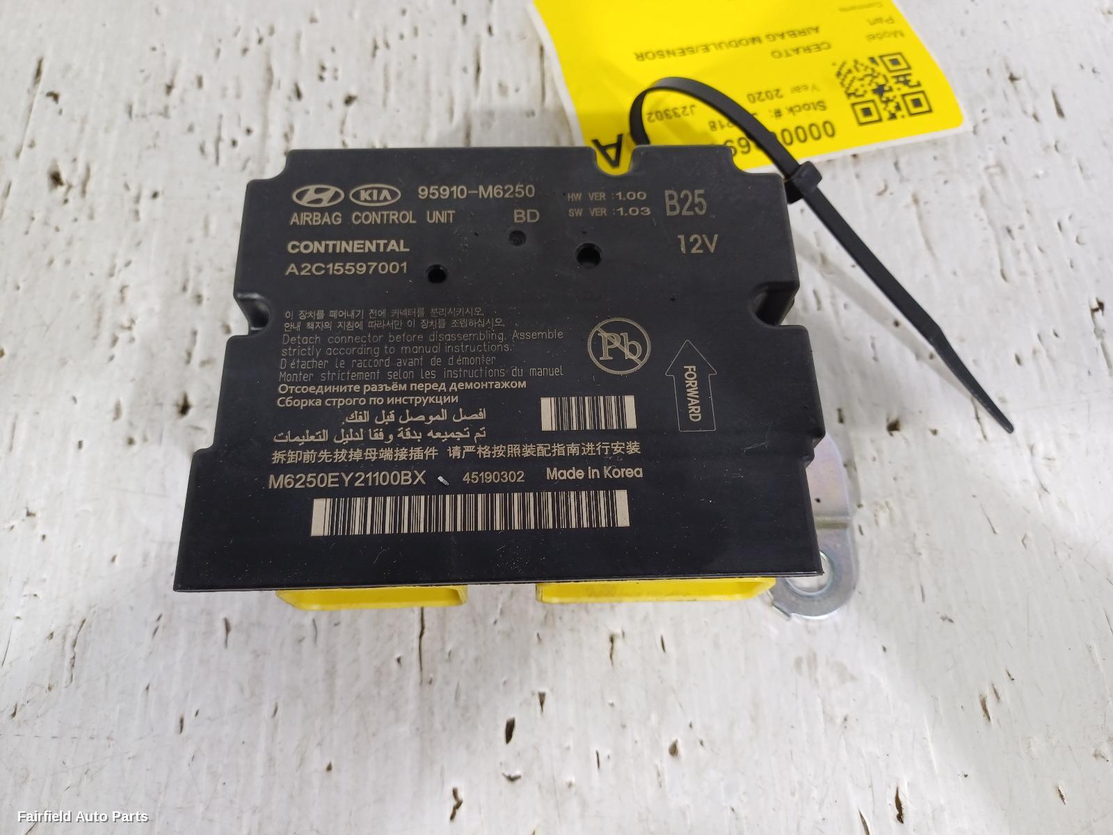 2018-2024 Kia Cerato Airbag Module Sensor
