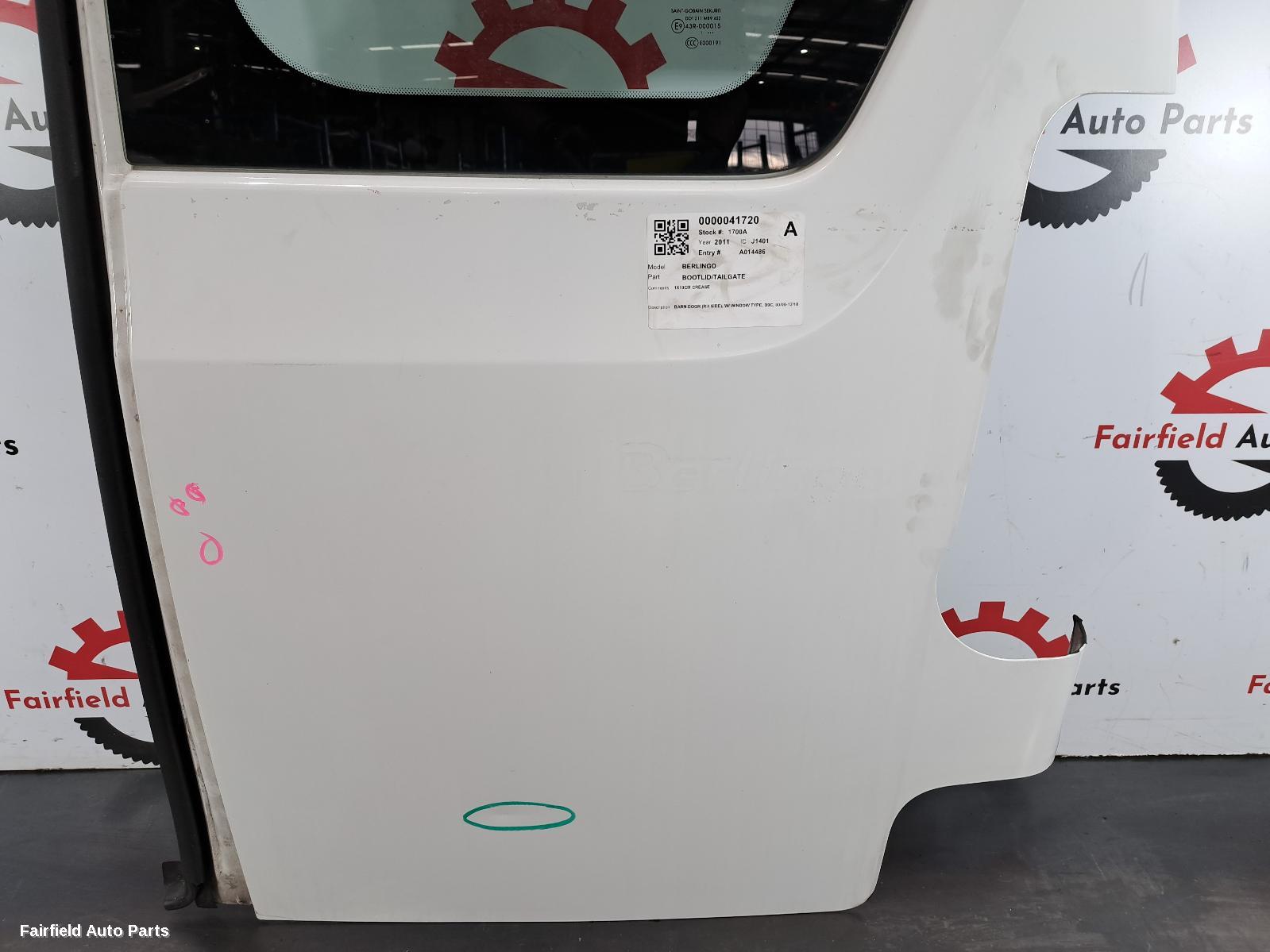 2009-2018 Citroen Berlingo Bootlid Tailgate