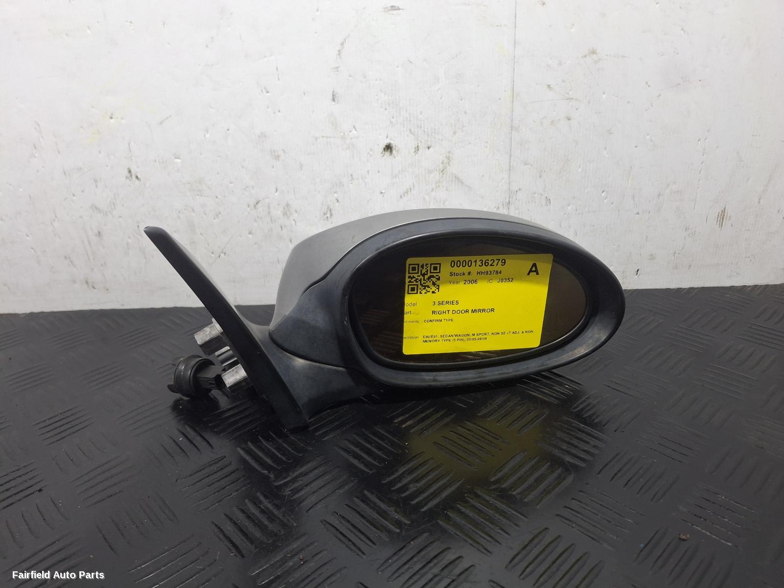 2006-2010 Bmw 3 Series Right Door Mirror