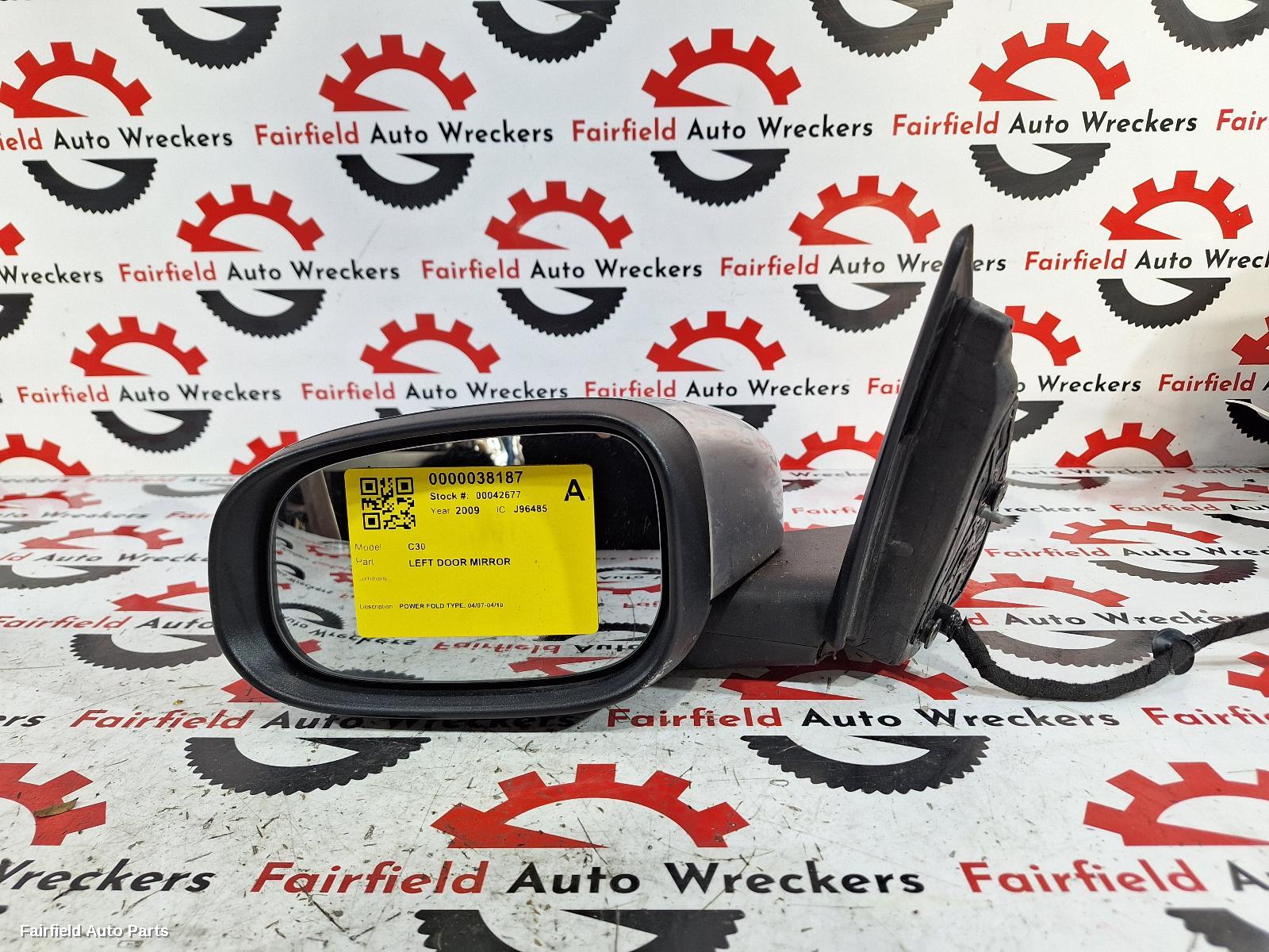 2007-2010 Volvo C30 Left Door Mirror