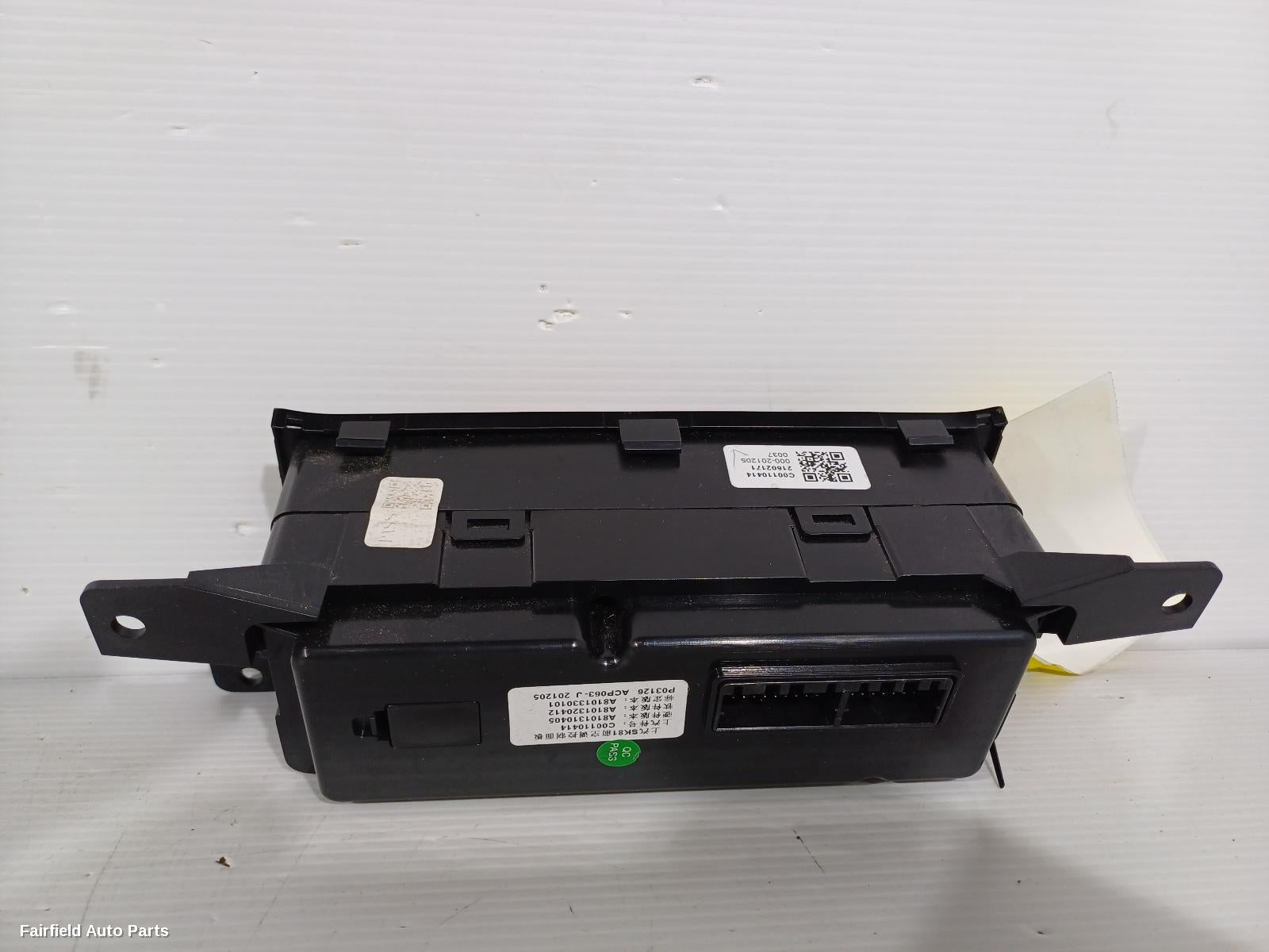 2017-2021 Ldv T60 Heater Ac Controls