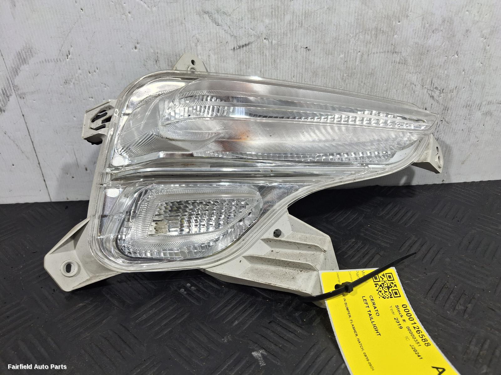 2018-2024 Kia Cerato Left Taillight