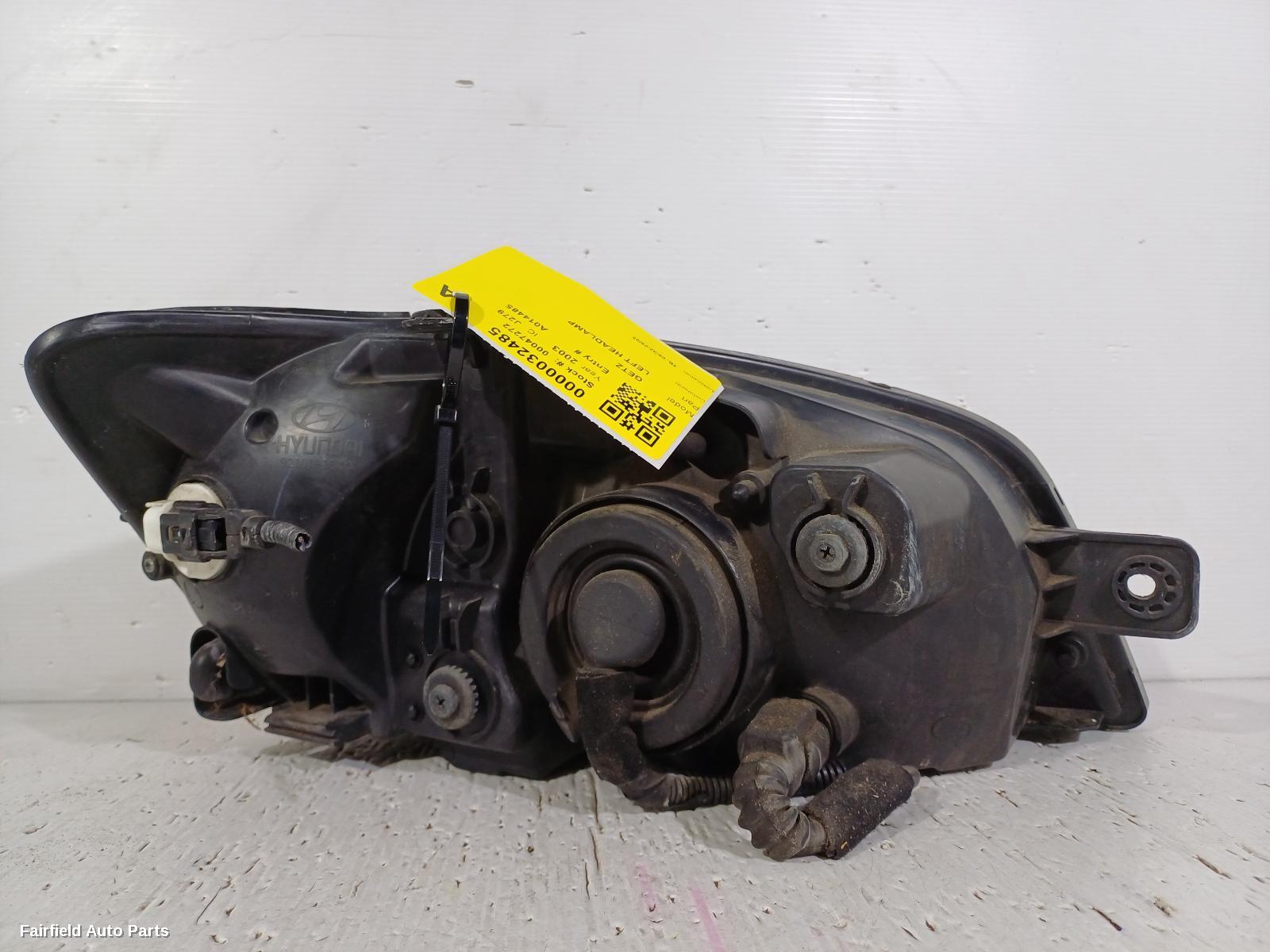 2002-2005 Hyundai Getz Left Headlamp