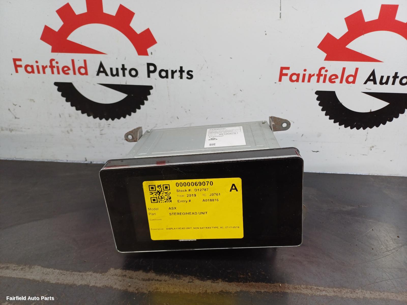 2017-2019 Mitsubishi Asx Radio Cd Dvd Sat Tv