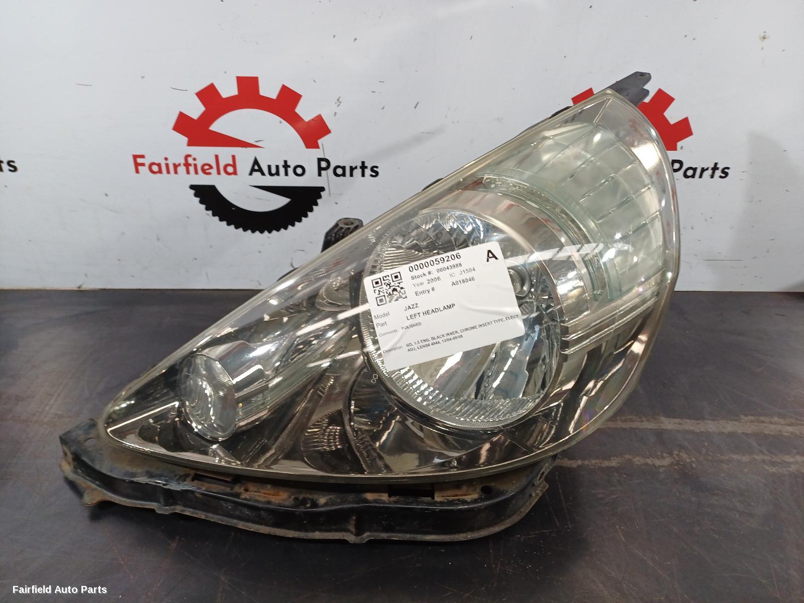 2004-2008 Honda Jazz Left Headlamp