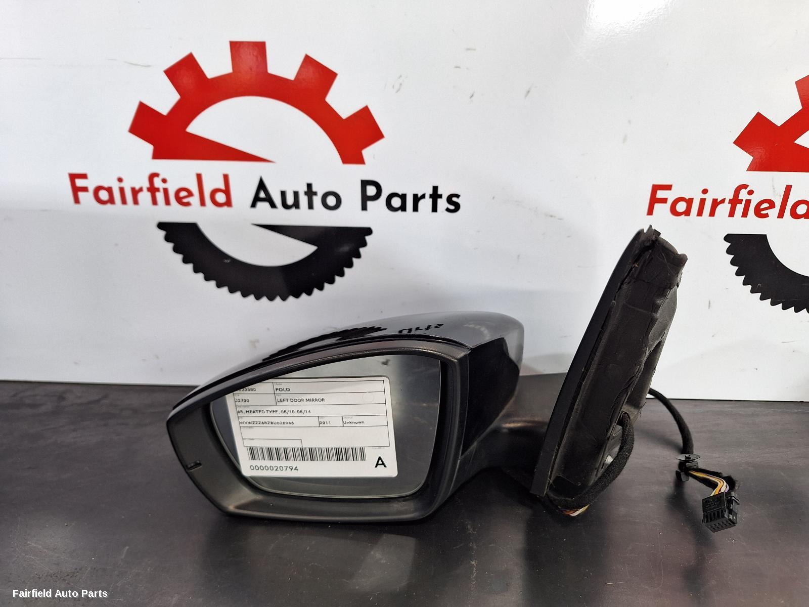 2010-2014 Volkswagen Polo Left Door Mirror