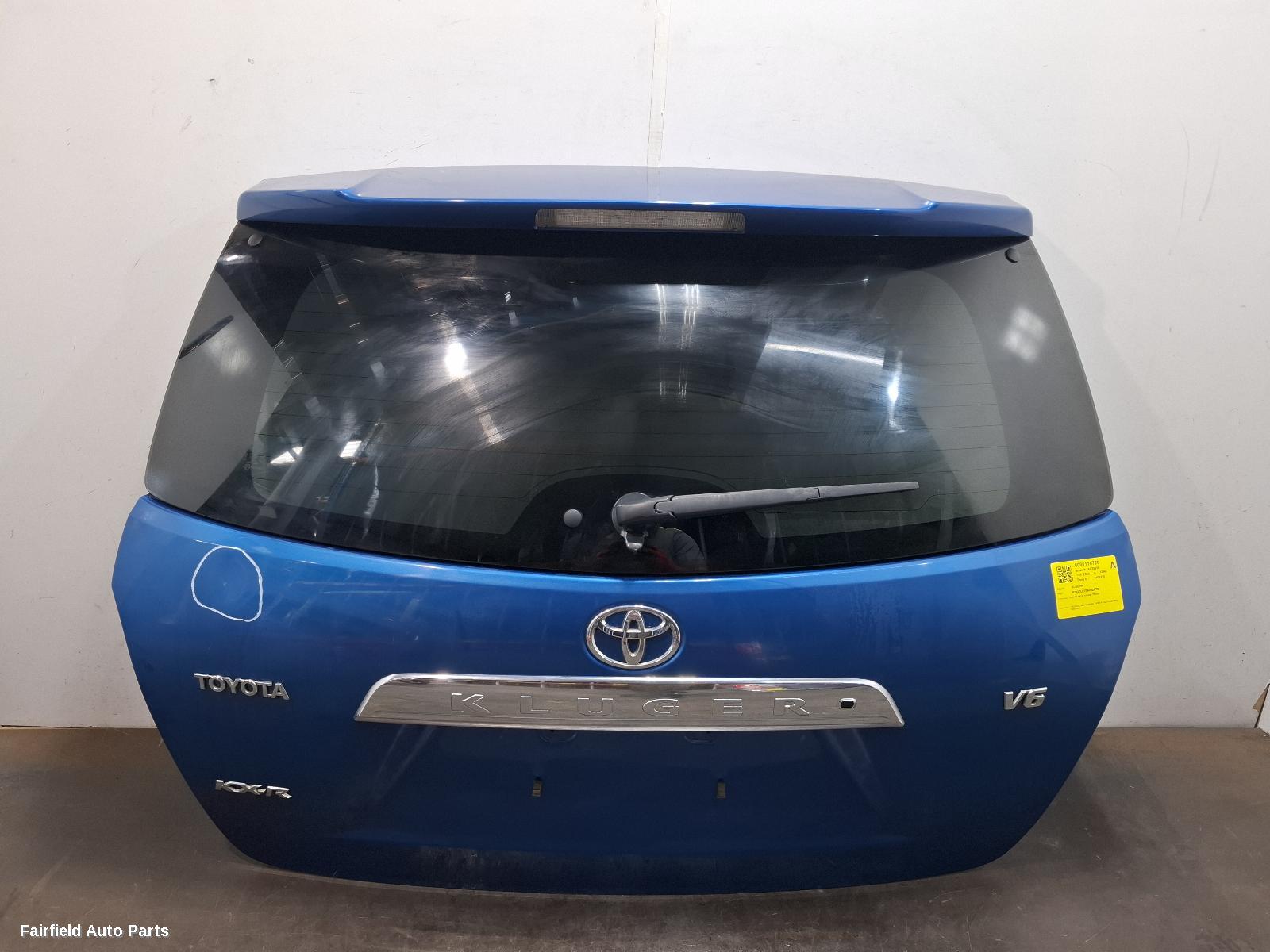 2007-2014 Toyota Kluger Bootlid Tailgate