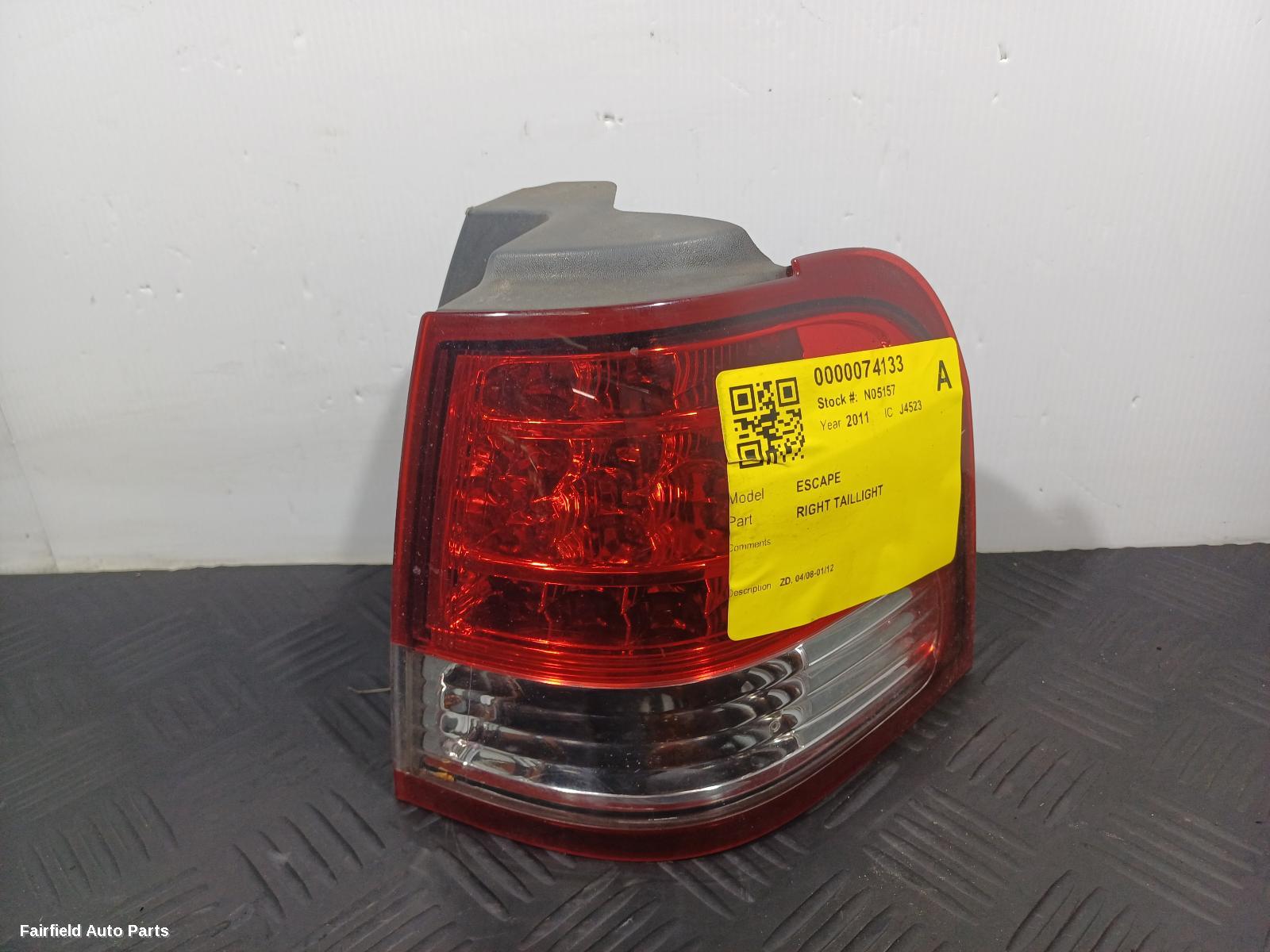 2008-2012 Ford Escape Right Taillight