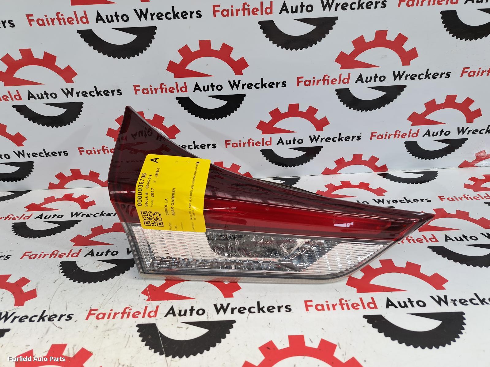 2015-2018 Toyota Corolla Rear Garnish