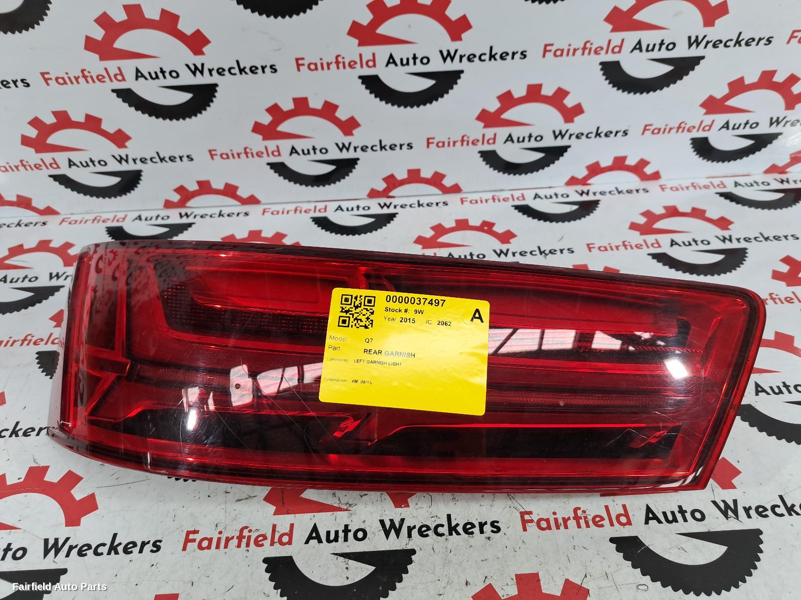 2015-2020 Audi Q7 Left Taillight