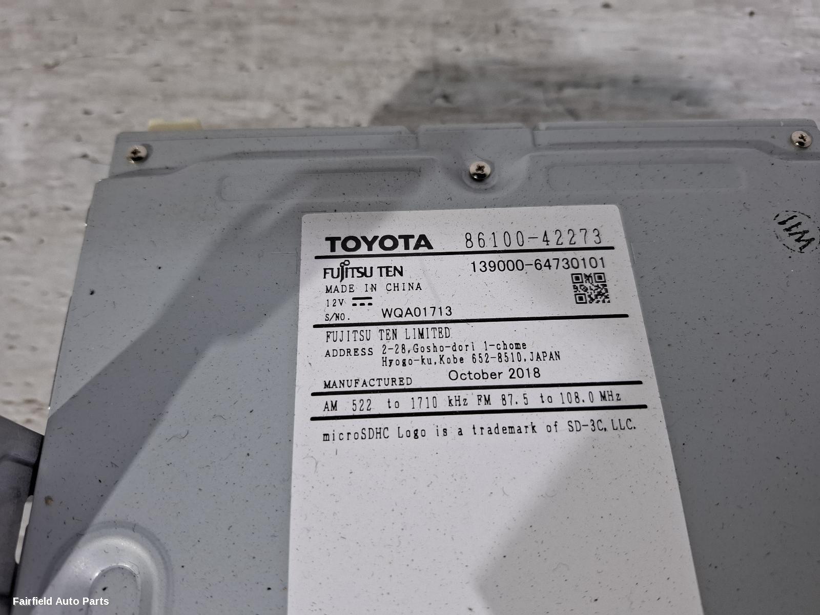 2012-2018 Toyota Rav4 Radio Cd Dvd Sat Tv