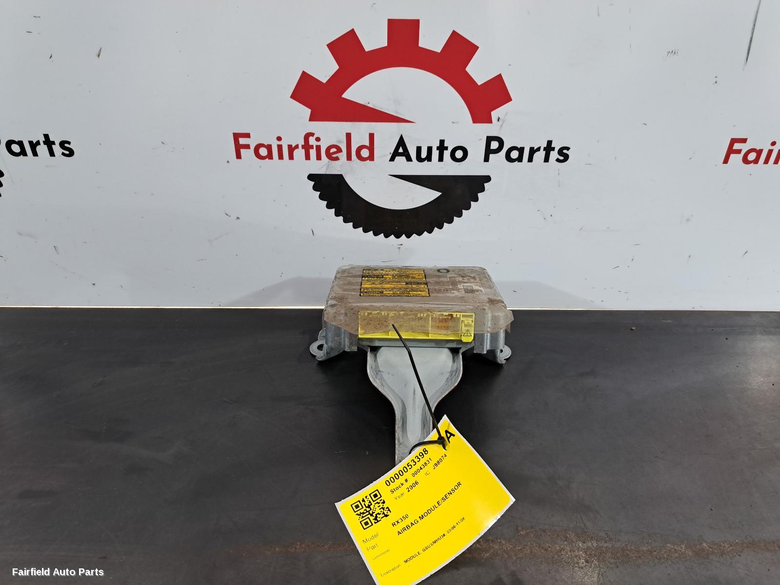 2006-2008 Lexus Rx Series Airbag Module Sensor