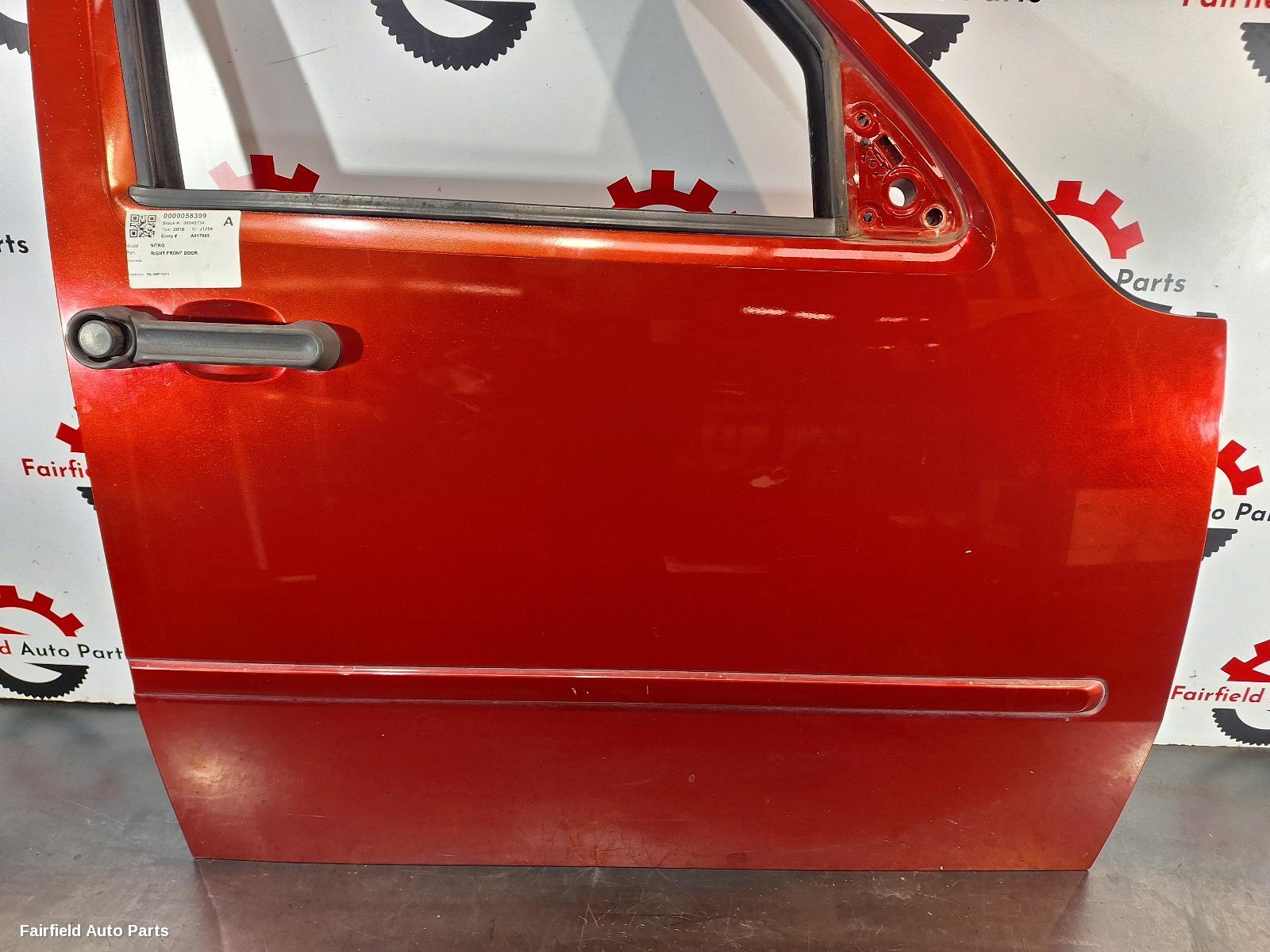 2007-2011 Dodge Nitro Right Front Door