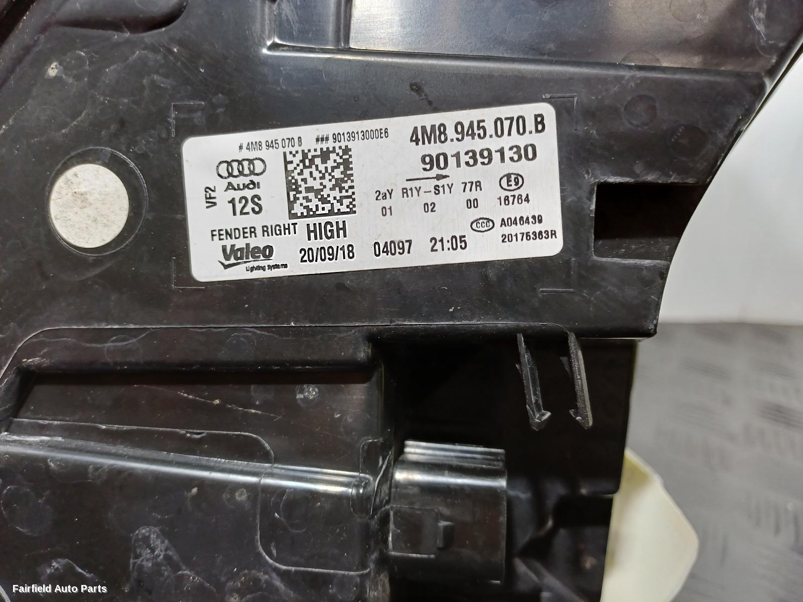 2018-2024 Audi Q8 Right Taillight
