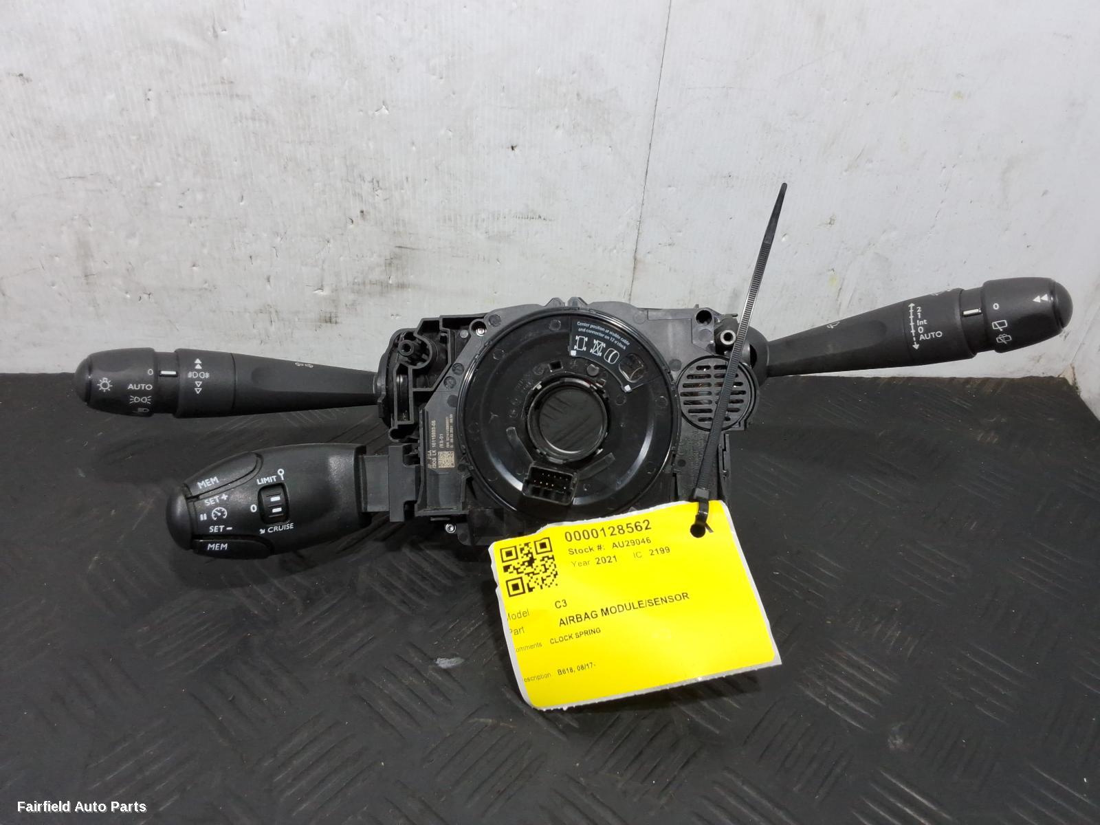 2017-2026 Citroen C3 Airbag Module Sensor