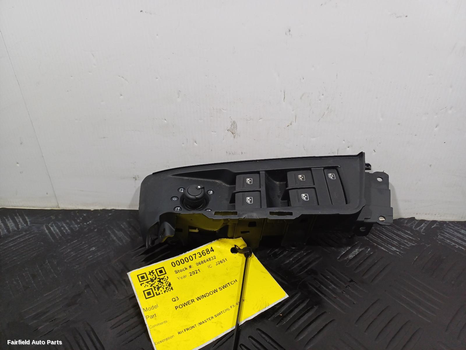 2019-2025 Audi Q3 Pwr Dr Wind Switch