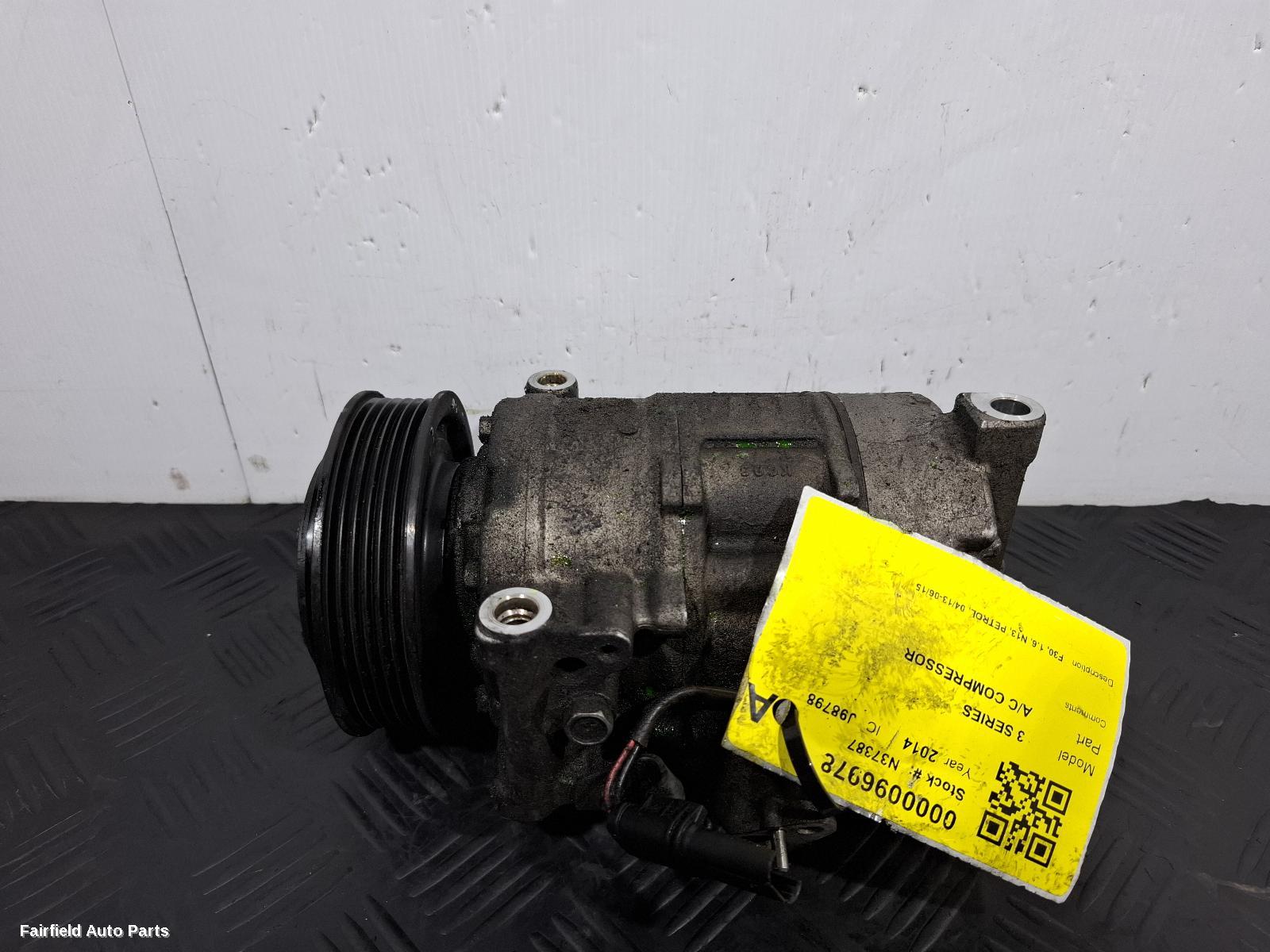2013-2015 Bmw 3 Series A C Compressor