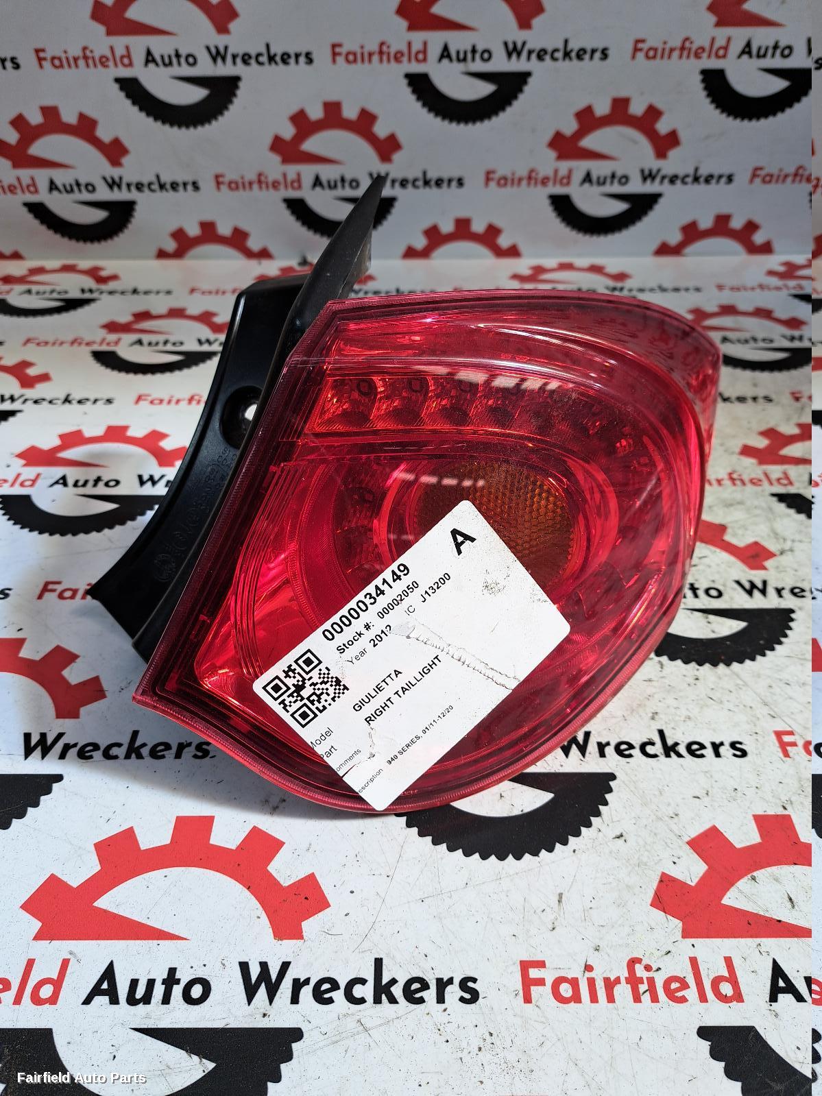 2011-2020 Alfa Romeo Giulietta Right Taillight