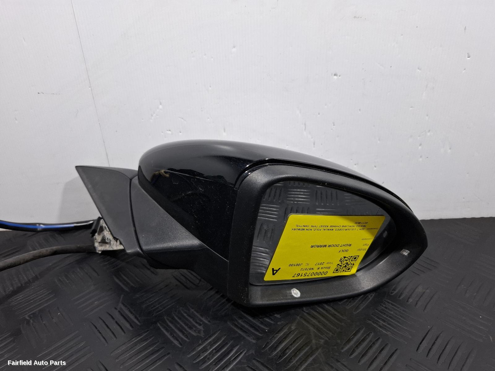 2017-2020 Volkswagen Golf Right Door Mirror