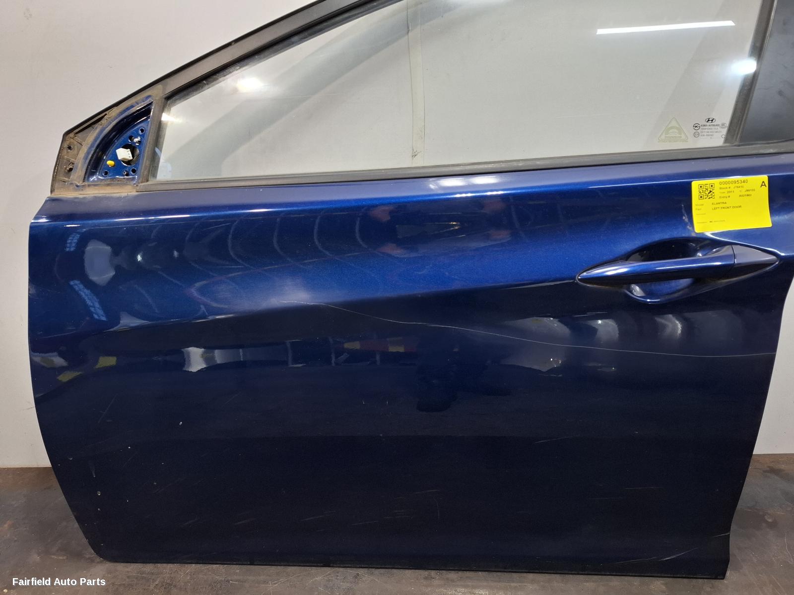 2011-2015 Hyundai Elantra Left Front Door