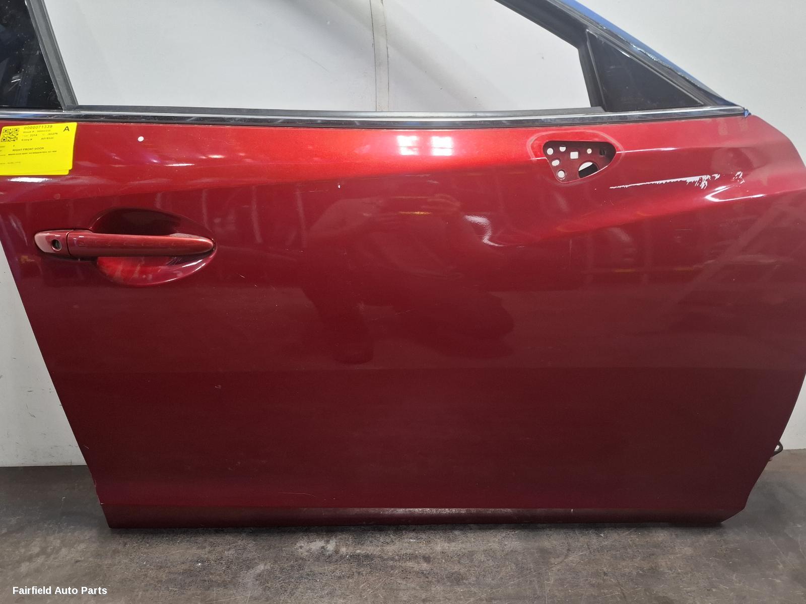 2012-2024 Mazda 6 Right Front Door