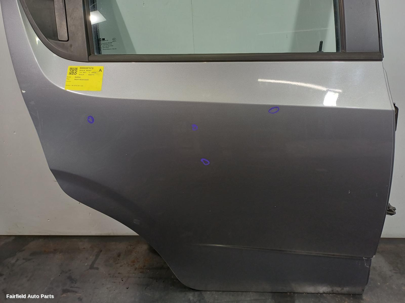2011-2018 Holden Barina Right Rear Door Sliding