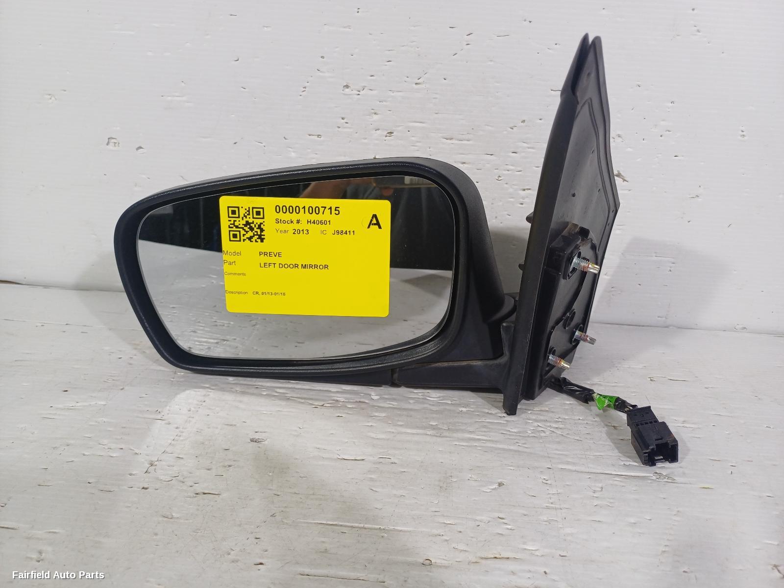 2013-2016 Proton Preve Left Door Mirror