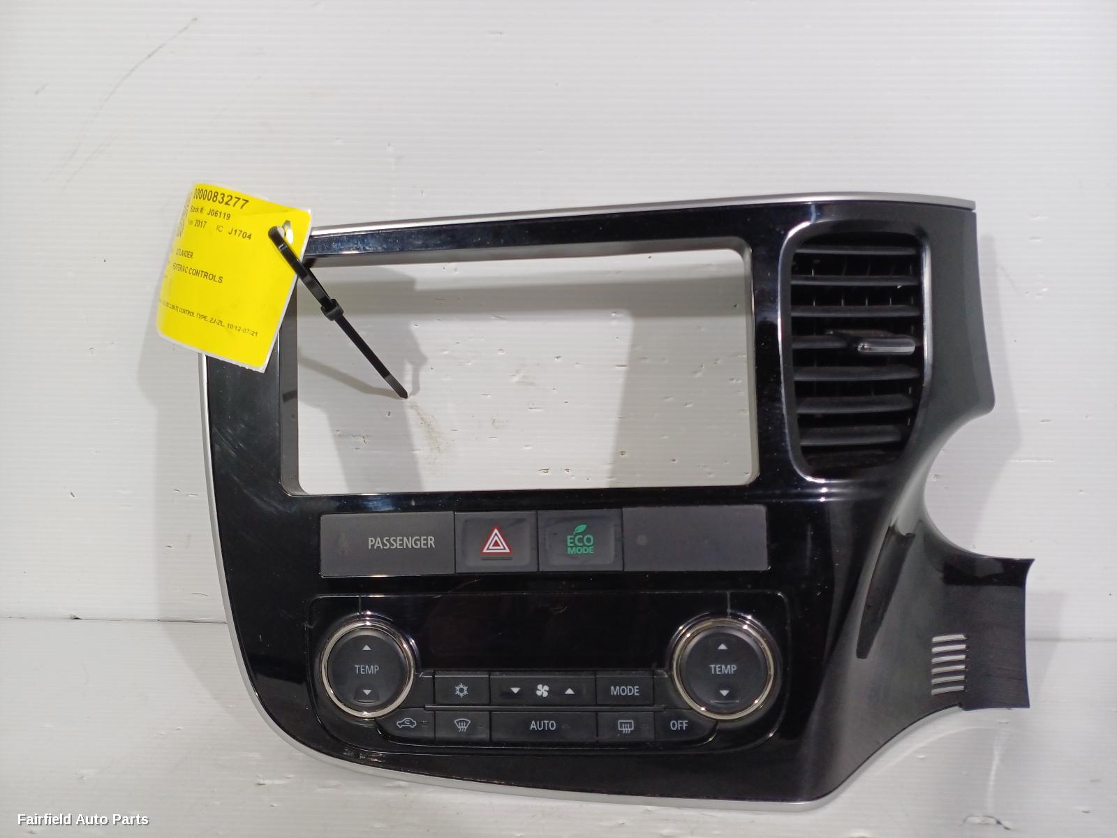 2012-2021 Mitsubishi Outlander Heater Ac Controls