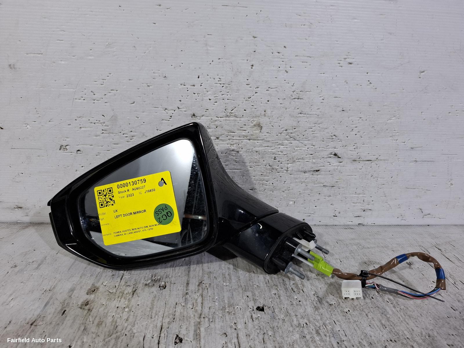 2018-2023 Lexus Ux Left Door Mirror