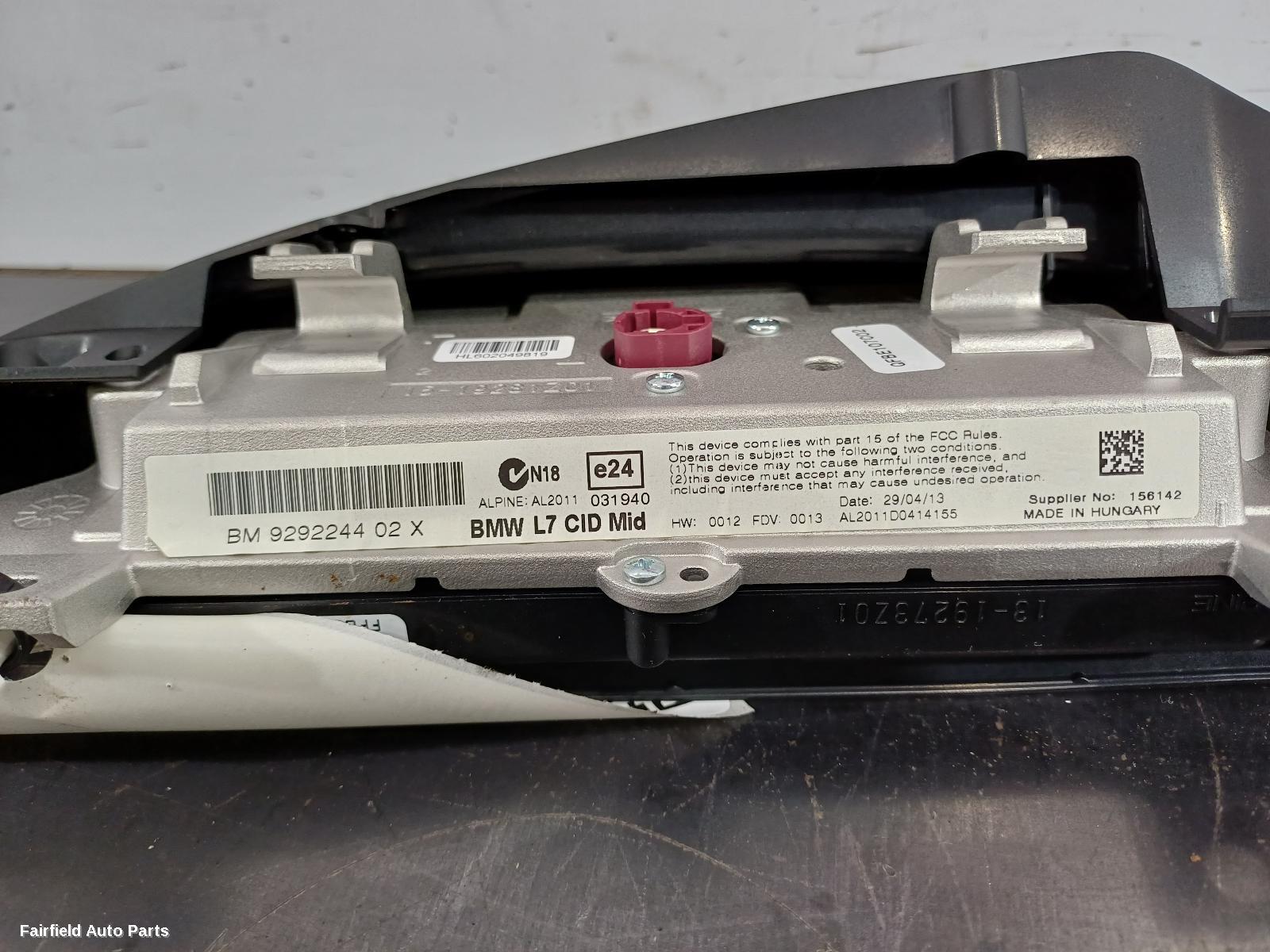 2011-2019 Bmw 1 Series Radio Cd Dvd Sat Tv