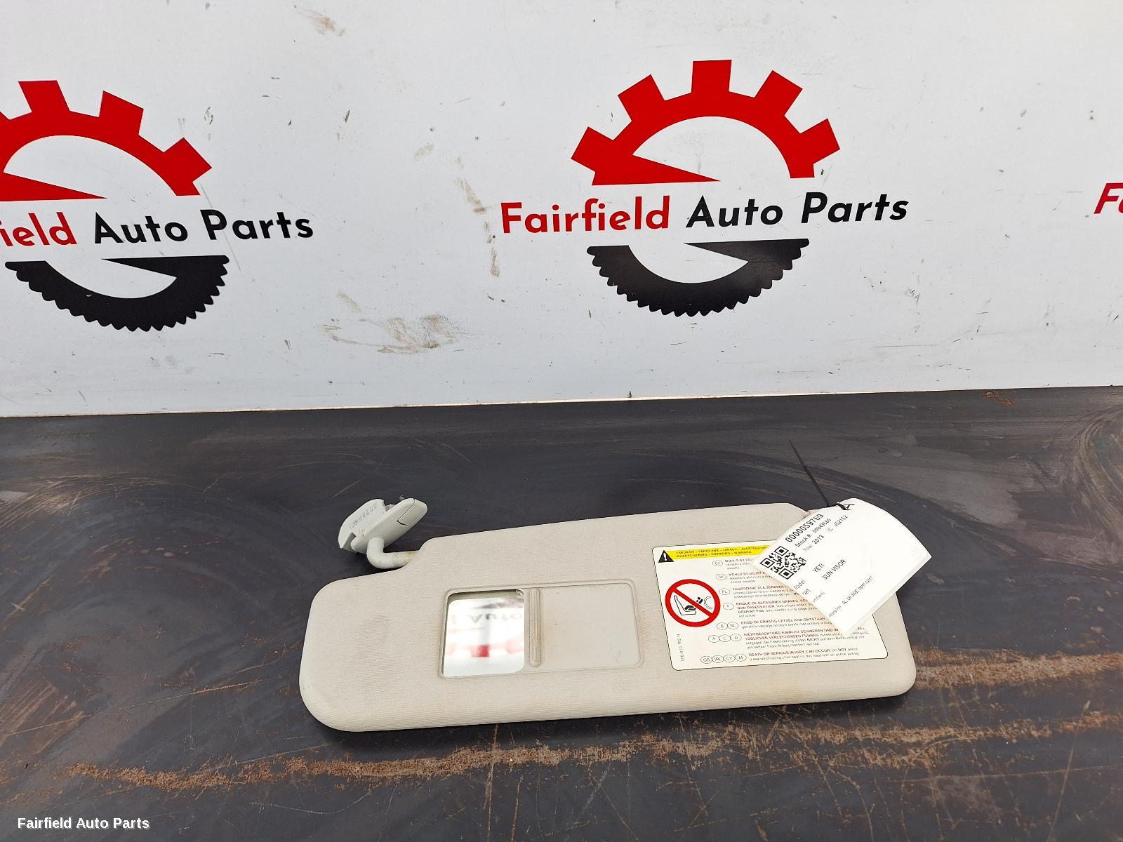 2011-2017 Skoda Yeti Sunvisor