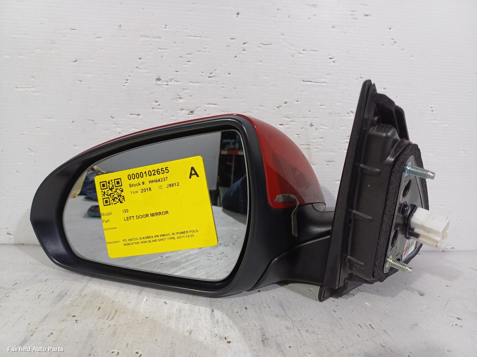 2017-2023 Hyundai I30 Left Door Mirror