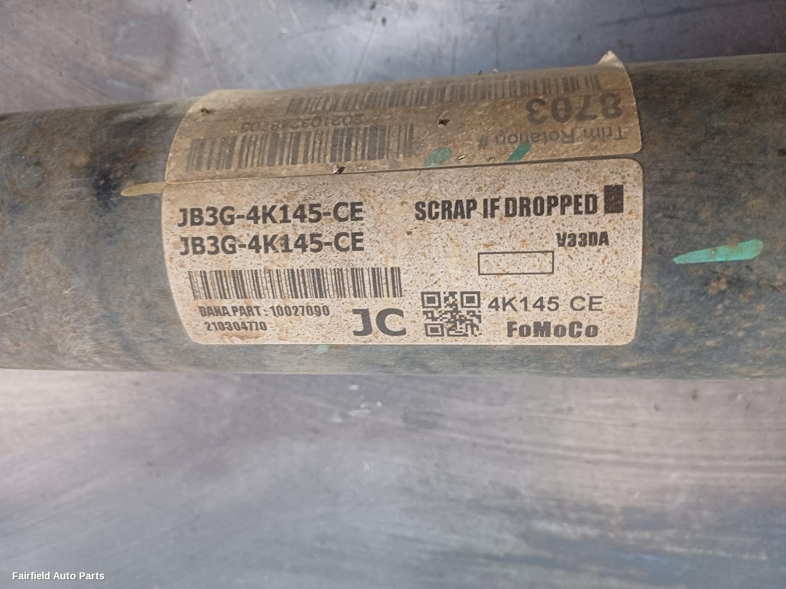 2018-2022 Ford Ranger Rear Drive Shaft