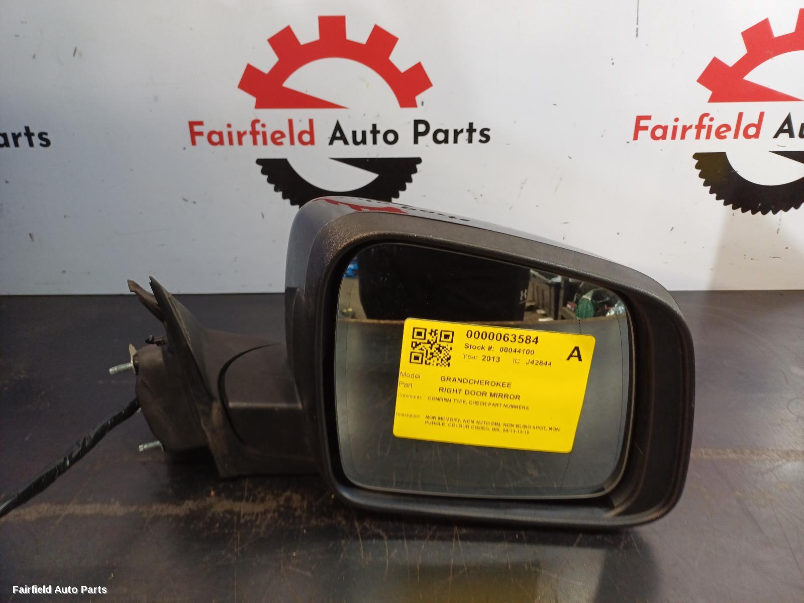 2013-2016 Jeep Grandcherokee Right Door Mirror