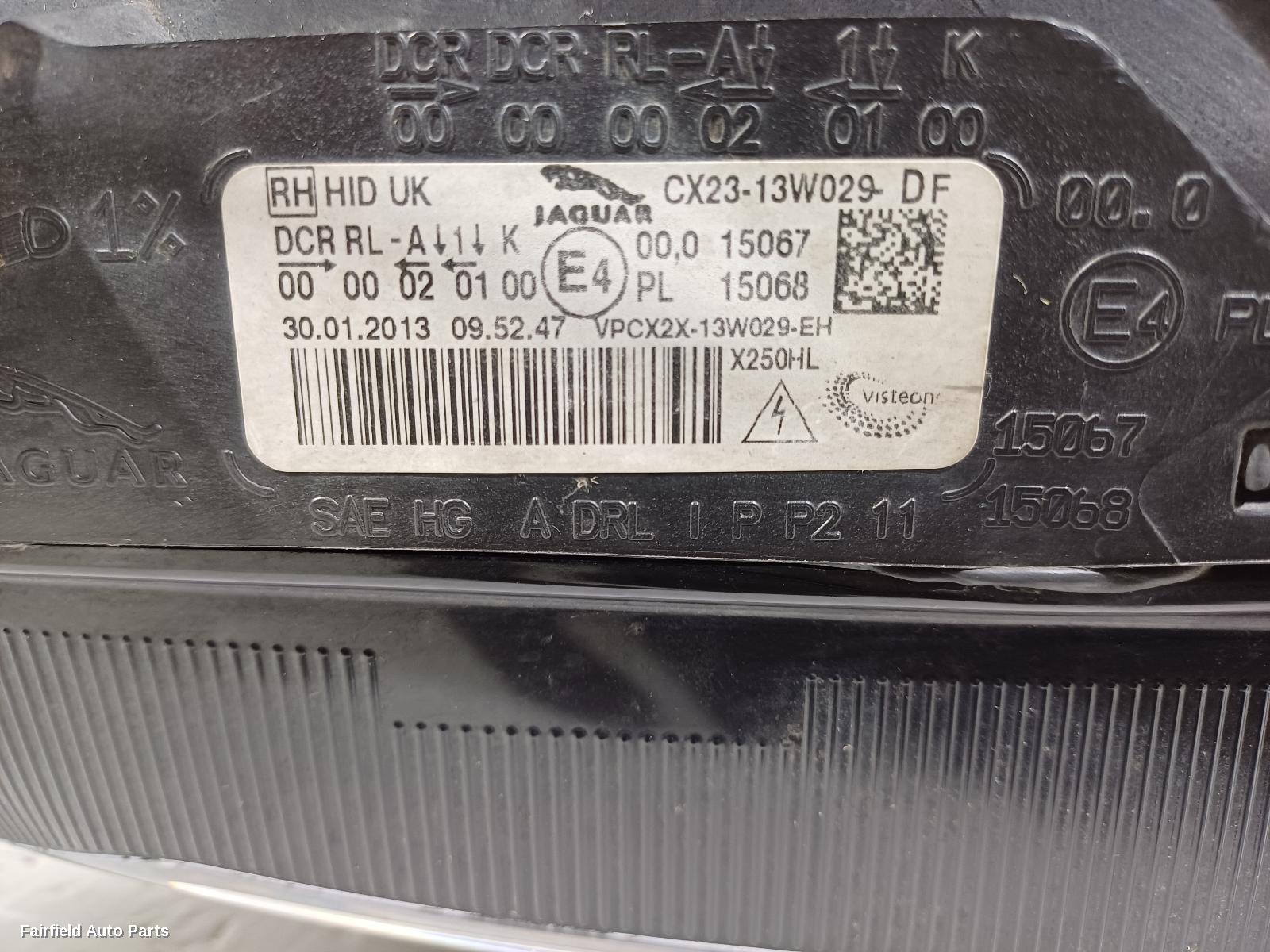 2011-2015 Jaguar Xf Right Headlamp