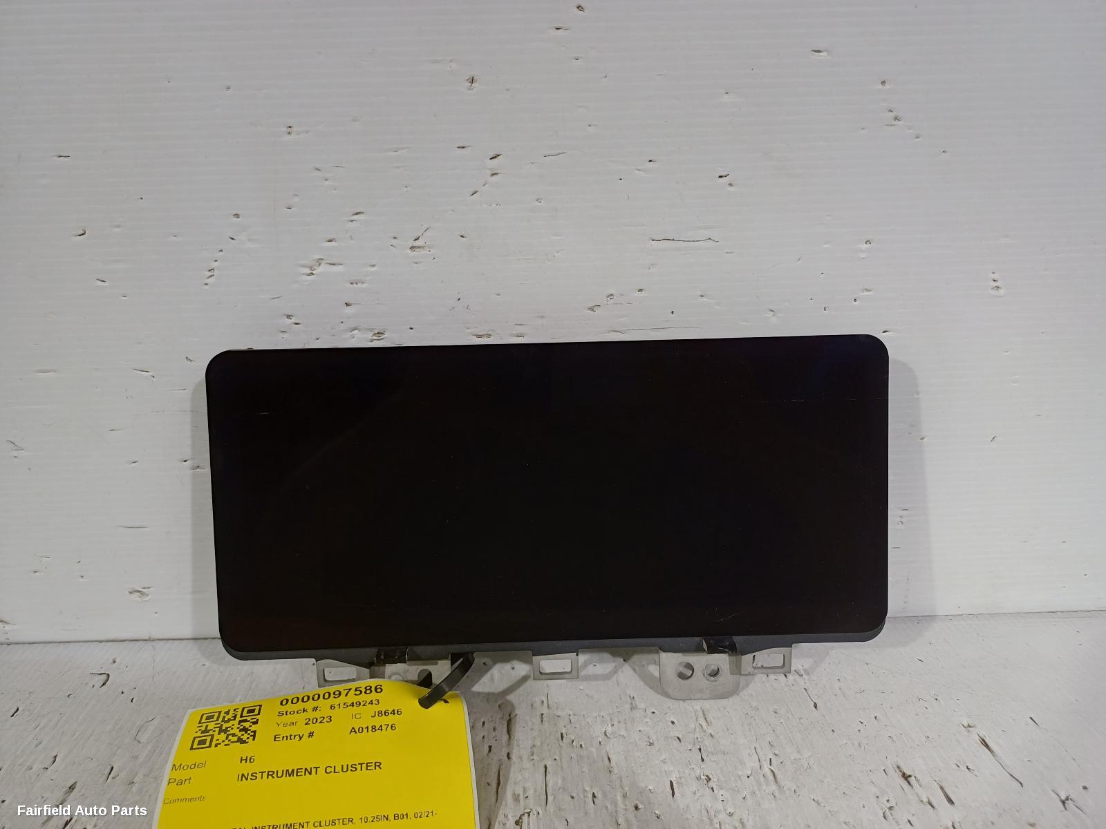 2021-2026 Haval H6 Instrument Cluster