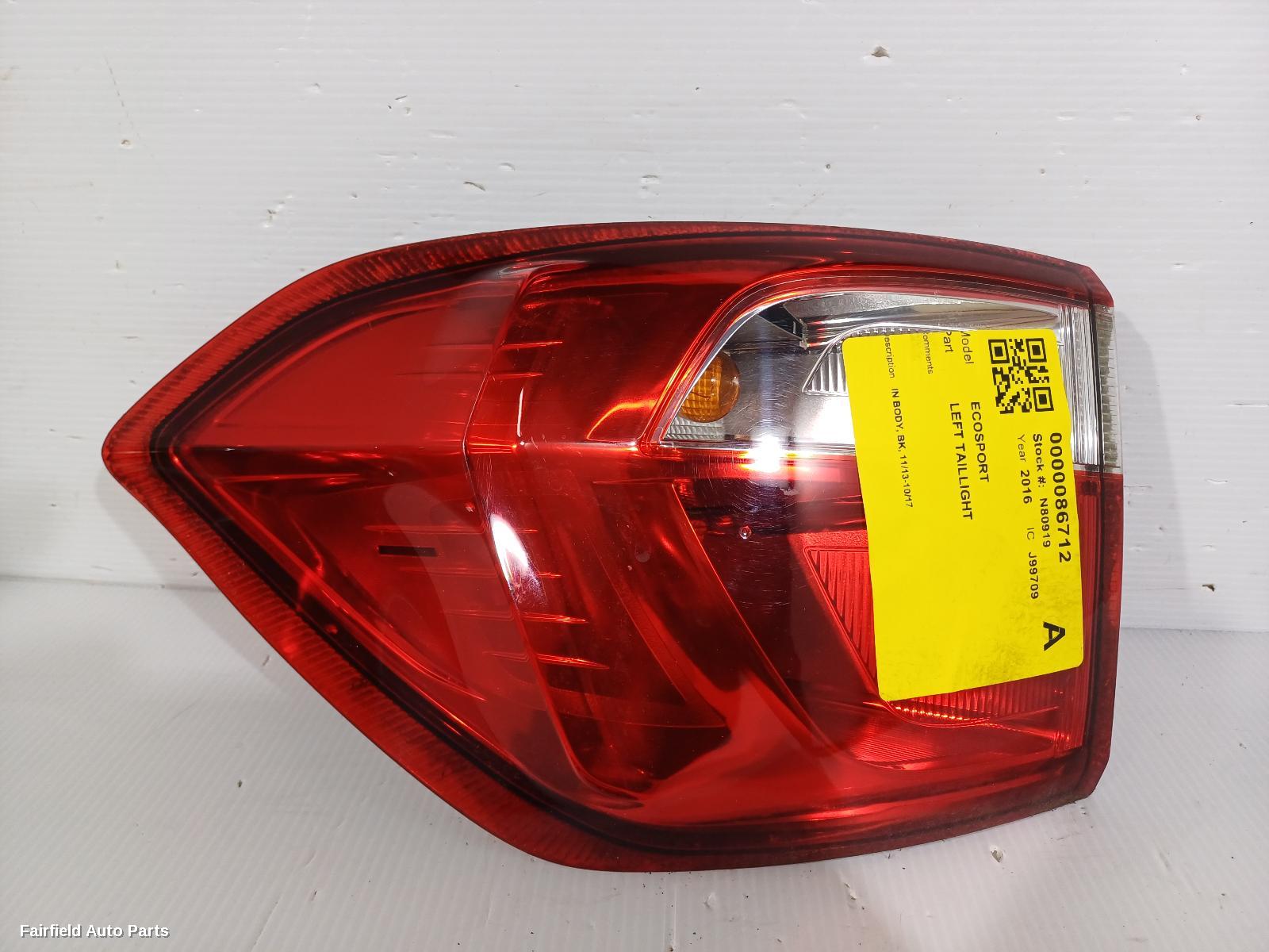 2013-2017 Ford Ecosport Left Taillight