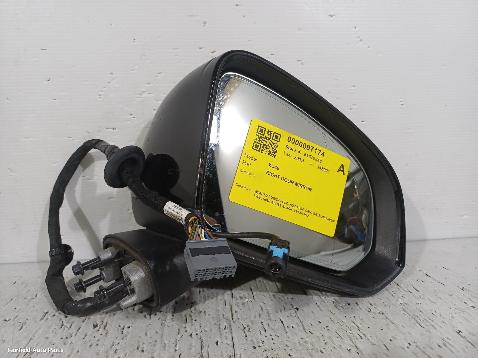 2018-2022 Volvo Xc40 Right Door Mirror
