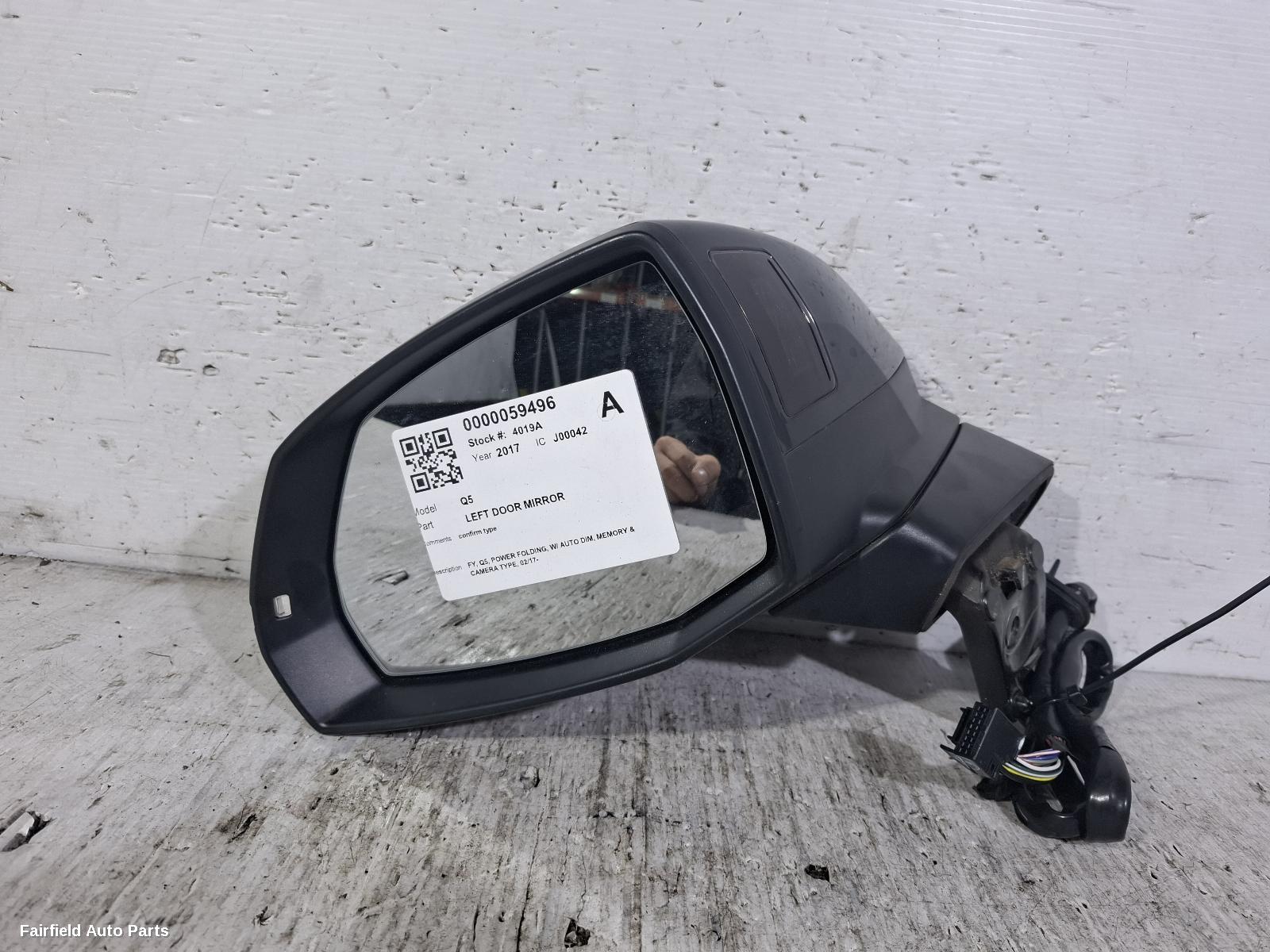 2017-2023 Audi Q5 Left Door Mirror