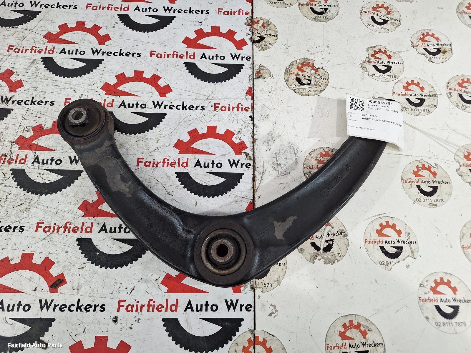 2009-2018 Citroen Berlingo Right Front Lower Control Arm
