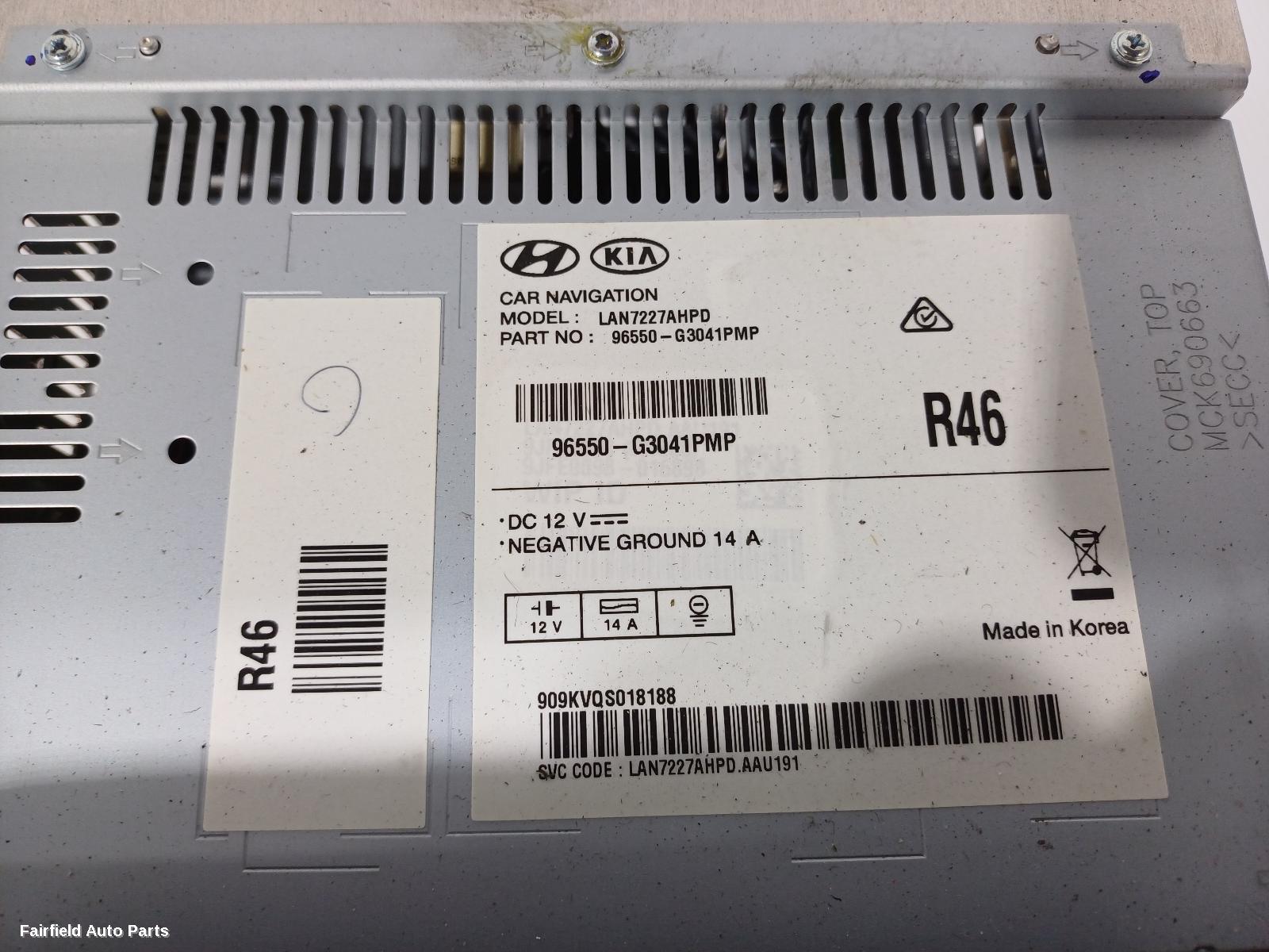 2017-2020 Hyundai I30 Radio Cd Dvd Sat Tv