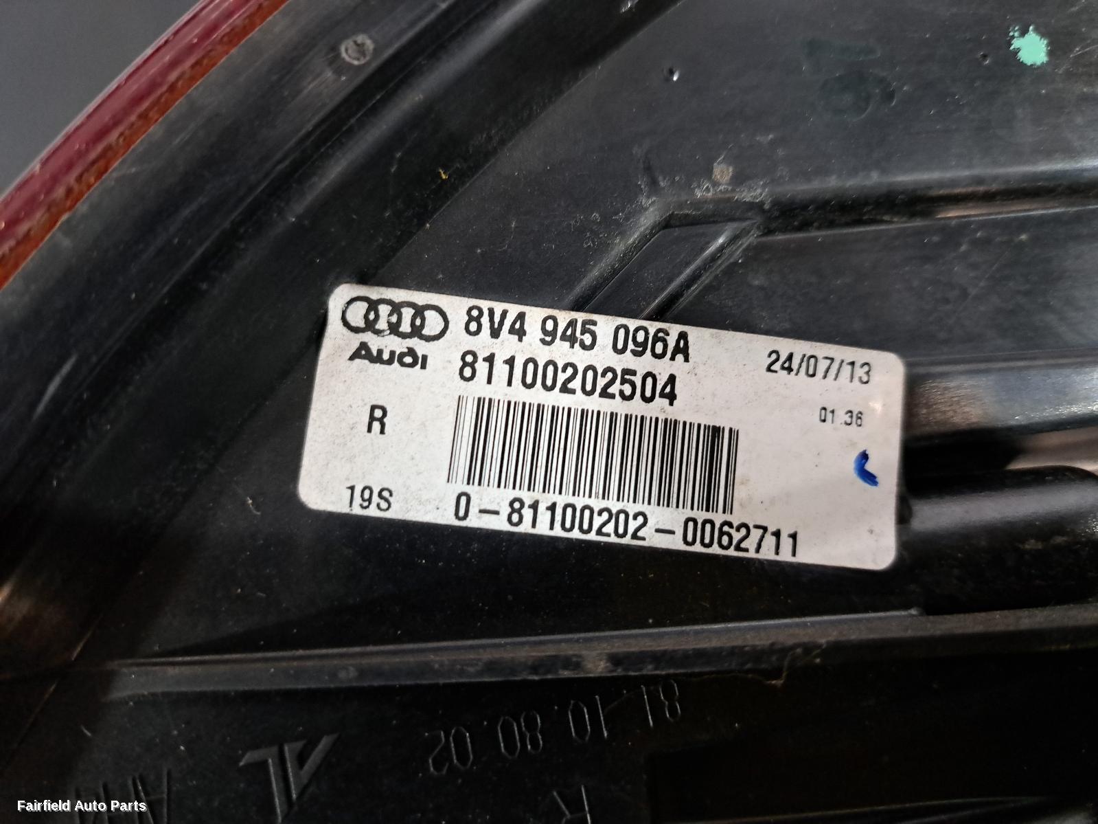 2013-2016 Audi A3 Right Taillight