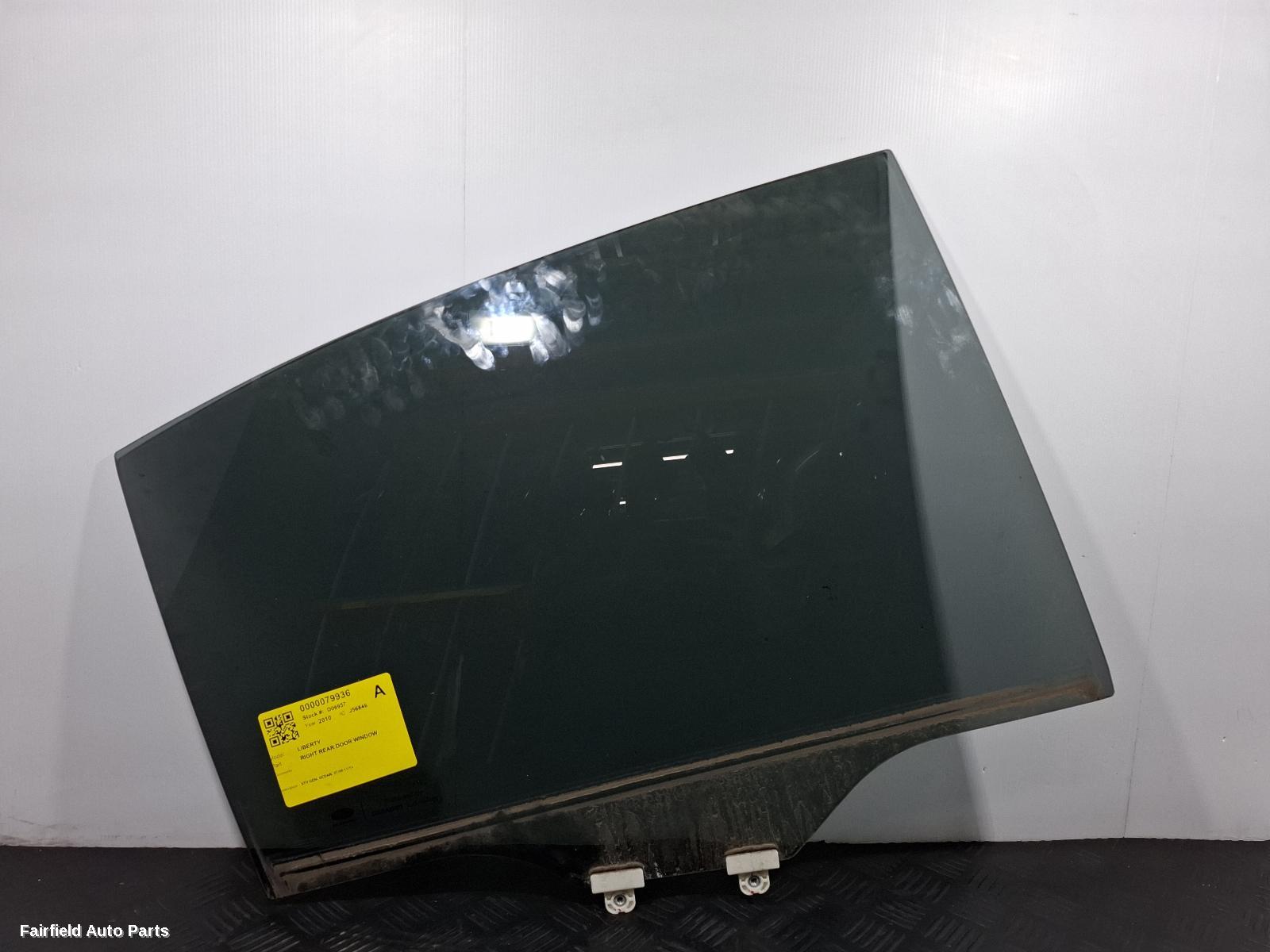 2009-2014 Subaru Liberty Right Rear Door Window
