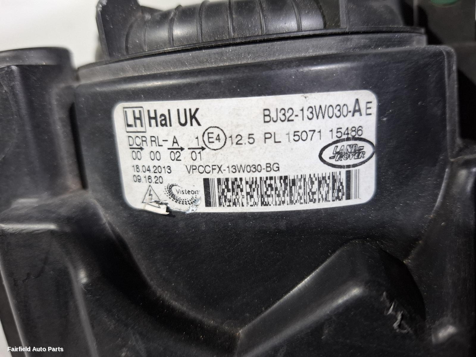 2011-2015 Land Rover Rangerover Evoque Left Headlamp