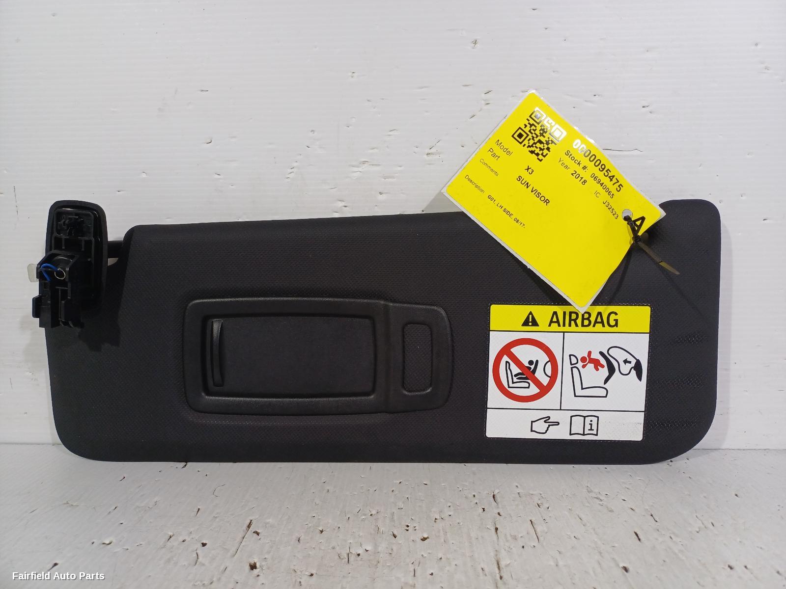 2017-2023 Bmw X3 Sunvisor
