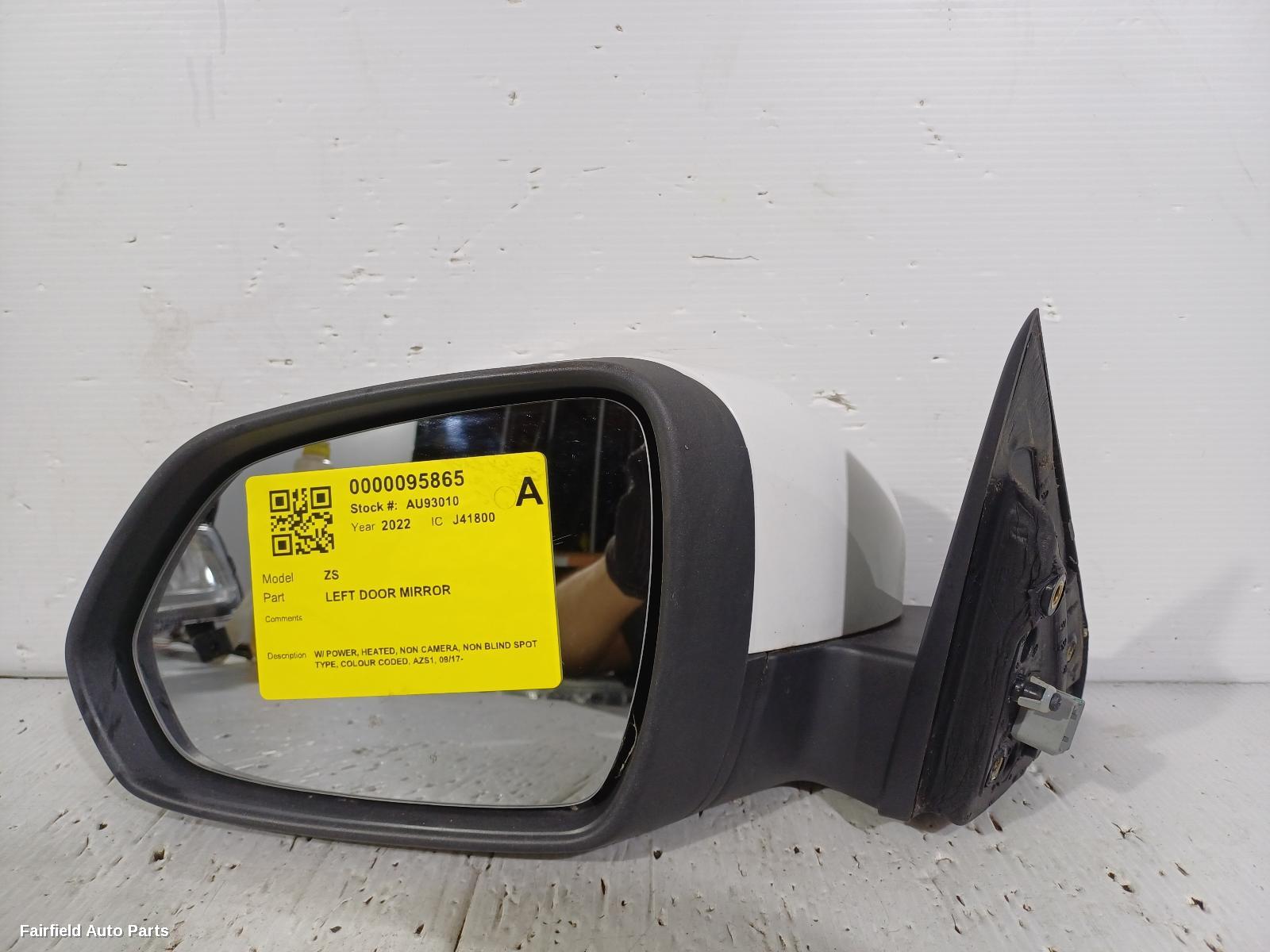2017-2024 Mg Zs Left Door Mirror