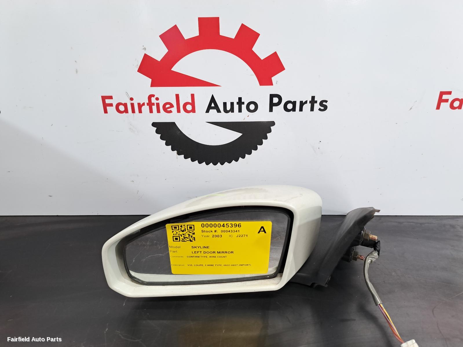 2001-2007 Nissan Skyline Left Door Mirror