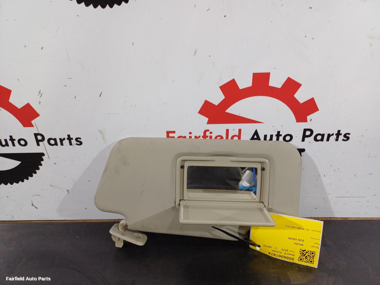 2007-2010 Nissan Micra Sunvisor