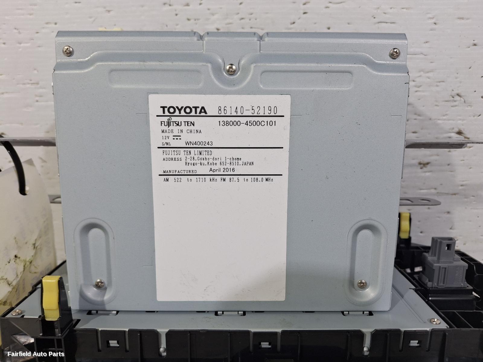 2011-2020 Toyota Yaris Radio Cd Dvd Sat Tv
